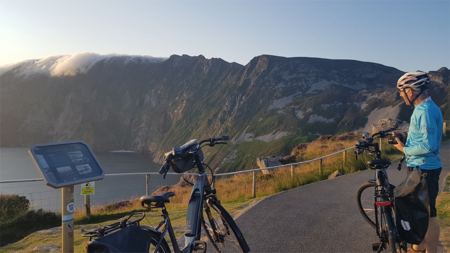 e-bike tour - overlooking Slieve League, County Donegal, Ireland - guided adventure tours with DanyGal Tours, Donegal Tour Guides e-bike tour - overlooking Slieve League, County Donegal, Ireland - guided adventure tours with DanyGal Tours, Donegal Tour Guides