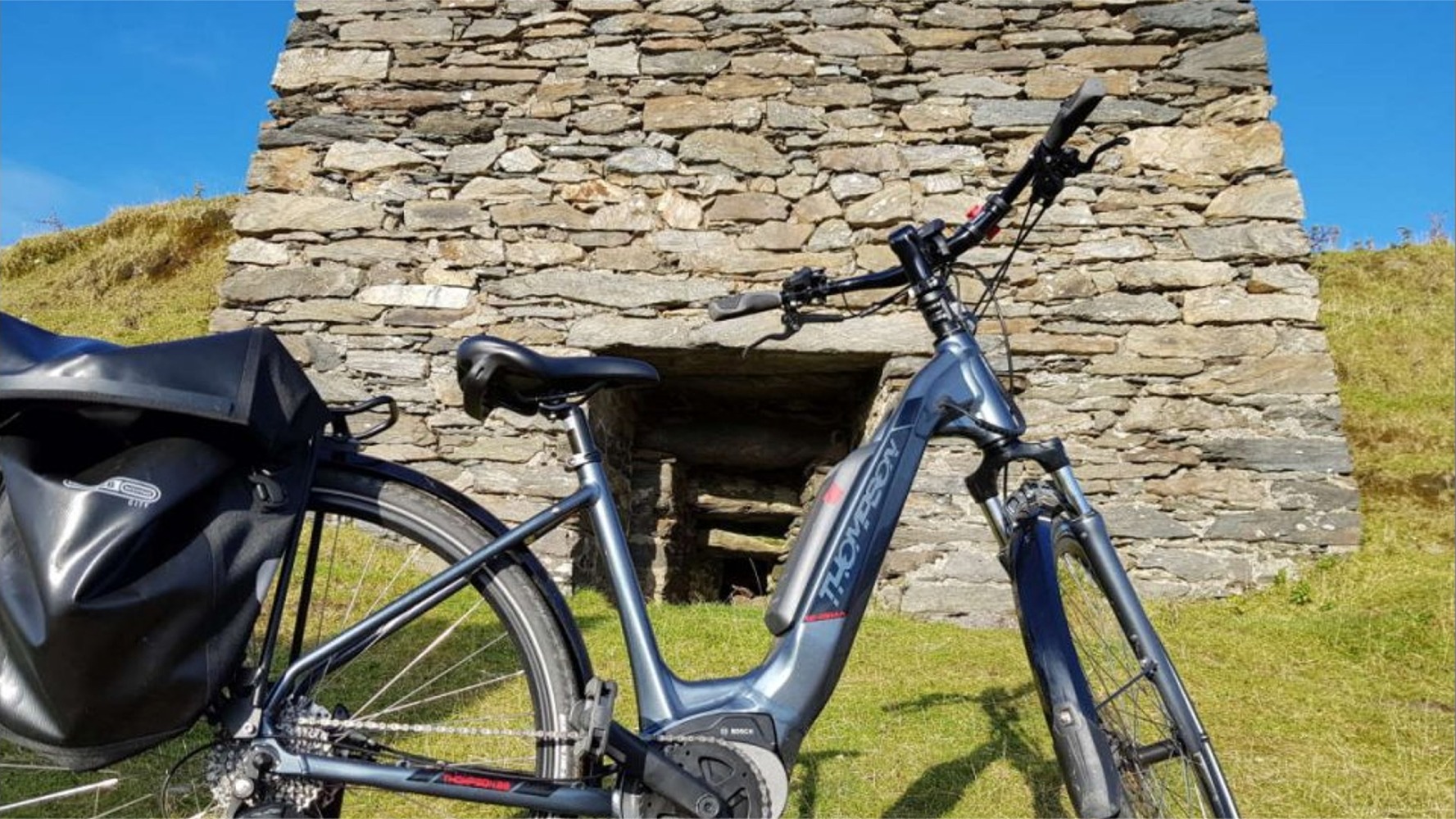 e-bike tour - next to a lime kiln, County Donegal, Ireland - guided adventure tours with DanyGal Tours, Donegal Tour Guides e-bike tour - next to a lime kiln, County Donegal, Ireland - guided adventure tours with DanyGal Tours, Donegal Tour Guides